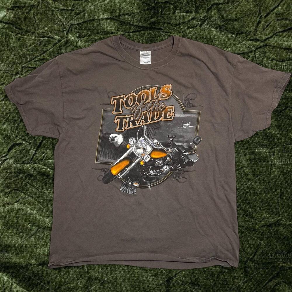 Harley davidson style motorcycle graphic